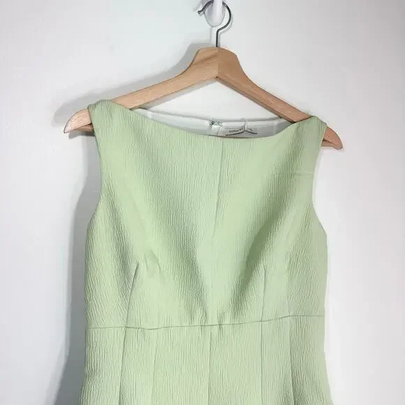 NWT Emilia Wickstead Ashie Dress Textured‎ CloquePistachio GreenSZ 8